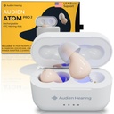 Audien hørsel ATOM PRO 2 Trådløs oppladbare OTC høreapparater, Premium Comfort Design og nesten usynlig