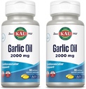 KAL hvitløk olje 2000 Softgels, 100 greve | Pakke med 2