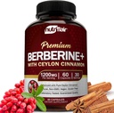 NutriFlair Premium Berberine HCL 1200mg, 60 kapsler - Plus ren sann ceylon kanel, kosttilskudd piller, immunsystem støtte