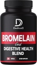 6in1 Bromelain 500mg Supplement - 1000mg per servering - 210 kapsler med Digestive helse blanding som Quercetin, Ginger, Turmeric, Papaya - Støtte Overordnet helse, Digestion & Immune System