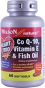 Mason Natural Co Q-10, vitamin E og fiskeolje, 60 mykgels (pakke med 2)