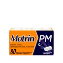 Motrin PM kapeller med 200 mg ibuprofen og 38 mg difenhydramin søvnhjelp, natt smerte lever for mindre smerter og smerter, bulk, 80 ct