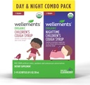 Velvære Organisk dag og natttid Barnefest Combo Syrup | Soothing dagtid og natttid Cough Relief USDA organisk | verdipakke (2) 4 Fl Oz. Flasker, 1 år +