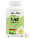NaturligSlim Naturlig Kalium Citrat Gluconate 99 mg - Kadsorb støtter Electrolyte Balance & Normal pH - Absorberbare Kalium Supplement med essensielle mineraler - Ikke GMO 400 kapsler 1 pakke