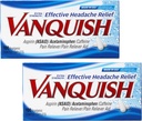 Vanquish ekstra styrke hodepine og smertelindring, med Acetaminophen, Aspirin og koffein | Digital Eye Strain | 100 greve, pakke med 2