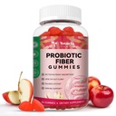 Totaria 9-i-1 Probiotiske Fiber Gummer for voksne og tenåringer 16G Fiber per servering, Psyllium Fiber Supplement med 5 milliarder CFU Bacillus Coagulans, Inulin, ACV for Digestive & Gut Wellness - 60 Gummies