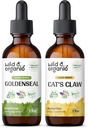 Wild & Organic Goldenseal Tinktur 2 fl oz & katter Klo Tinktur 4 fl oz