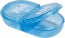 Ezy Dose Reise Pocket Pharmacy Pill Box and Medicine, Vitamin Container, Daglig, PM Planner og Oppbevaring, Snap Compartments, Pakke med 6, Colros May Vary