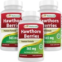 Best Naturals Hawthorn Berry 565 mg 180 kapsler (180 greve (pakke på 3))