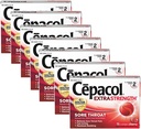 Cepacol Maksimal styrke Throat Drop Lozenges, Cherry, 16 greve (pakke på 7)