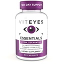 Viteyes Essentials Eye Health Dietary Supplement, Lutein & Zeaxanthin for Macular Support, 90 kapsler