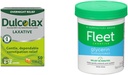 Dulcolax Overnattingsrelief Laxativ for Gentle Accelerator Relief, Bisacodyl 5 mg Tabletter, 50 Count & Fleet Laxative Glycerin Suppositorier for voksen cocktails, voksen laxativ Jar Aloe Vera, 50 Ct