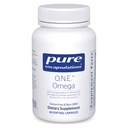 Ren innkapslinger O.N.E. Omega - Fiskeolje Supplement for hjertehelse, ledd, hud, øyne og kognisjon* - Fiskeoljekonsentrat med EPA og DHA - 60 Softgel Kapsler