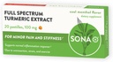 SONA Turmeric pastilles, løses i munnen, 600% høyere absorpsjon av curcumin sammenlignet med kapsler