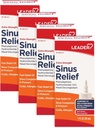 Leder ekstra styrke Sinus Relief, raskvirkende, Sinus Decongestant, Nasal Congestion Relief Spray, kald og allergi 30 ml flaske (pakke med 4)