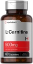 Horbäach L Carnitine Supplement 500 mg | 60 kapsler som L-Carnitine L-Tartrat | Ikke-GMO og Glutenfri
