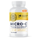 Vimergy Micro-C® Vitamin C Kapsler – 500 mg per kapsel, støtter immunhelse*, fremmer kollagenproduksjon, støtter sunne bein*, Kosher, Vegan & Glutenfri, regelmessig størrelse 180 Kapsler