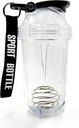 Blender Shakerflaske, 500ml/16oz, Oppvaskmaskin Safe, Shatterproof, Bærbar pre trening Whey Protein Drink Cup, Blander Cocktails Shakes, gaver til menn kvinner, hvit elefant gaver til voksne
