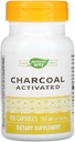 Natures Way Aktivert Charcoal Intestinal Cleanser Capsule, 260 mg - 100 per pakke - 3 pakker per tilfelle.3