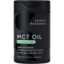 Idrettsforskning Keto MCT oljepiller fra kokosolje | Keto brensel for hjernen og kroppen - ikke-GMO verifisert, soya og glutenfri flytende softgels (240 greve)