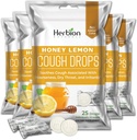 HERBION Naturals Cough drops med honning sitron flavor, kosttilskudd, soots hoste, for voksne og barn over 6 år, 125 Lozenges, pakke med 5