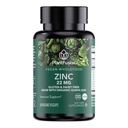 PlantFusion Vegansk Sink Supplementer 22 mg – Helfood Complex, Chelated Zink Citrate fra organisk Guava Leaf for immunstøtte, 60 kapsler