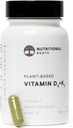 Ernæringsrot - vitamin D3 & K2-5.000 iu - 1 milliard CFU Probiotika - Algal Omega 3 DHA - Immunstøtte - Kosttilskudd - Vegansk formel - 1 måneds forsyning - 30 kapsler