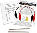 Colloidal Silver Generator Wire 99,99% ren 12-gauge (0,08 in./2.06 mm) sett med (2) 4-tommers stang + Mini/Travel Generator - Inkluderer tråd + komplette instruksjoner