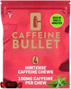 Koffein Bullet 4 Mint Caffeine Candies = 400mg Koffein Kick, raskere enn energi gels & Sykling Chews for en midt-Race Endurance Sports og Gaming Koffeinert Energi Boost
