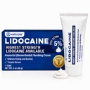 WELMATE - 5% Lidocaine Numbing Cream, 2oz (60g) - Maksimal styrke Lidocaine Cream - hemorroid relief - ekstern bruk anestetisk, vitamin E - barnemotstandsdyktig - Topisk hudpleie