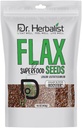 Dr. HERBALIST Flax Seeds 400g,Linum Usitatissimum,Alsi frø, Super Food, essensielle Omega fettsyrer, høy i plantebasert protein, og fiber, for smoothies, baking, for enkel digestion og absorpsjon