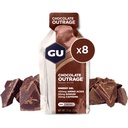 GU Energi Original Sport Ernæring Energi Gel, Vegansk, Glutenfri, 8-Count Tri-Berry og sjokolade Outrage Flavors med Aminosyrer og elektrolyter