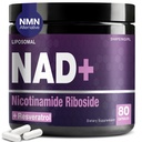 NAD Supplement - Nikotinamid Riboside Resveratrol 900mg, Liposomal NAD Supplement for kvinner og menn, NAD Plus ren organisk