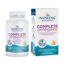 Nordic Naturals Complete Omega-D3, Lemon Flavor - 120 Soft Gels - 565 mg Omega-3 + 70 mg GLA + 1000 IU Vitamin D3 - EPA & DHA - sunn hud, kognisjon, positiv mood - ikke-GMO - 60 Services