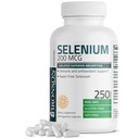 Bronson Selen 200 mcg – Yest Free Chelated Amino Acid Complex - Essential Trace Mineral med superior absorpsjon, 250 vegetariske kapsler