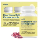 Curist Esomeprazol 20 mg Kapsler Forsinket - Acid Reflux Medisin for Heartburn Relief - 42 Count Capsules - Acid Reflux Relief
