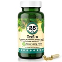 Sølv lining urter 25 Canine INF-X - bidrar til å opprettholde sunne Digestion nivåer - naturlig støtte for normal avgiftsprosess - Herbal helse supplement for hund - 90 kapsler