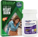 Sunn Surplus Equate Omeprazol 20mg 14-dagers behandlingskurs og vitale volumer Tips Card Bundle