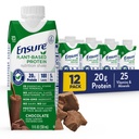 Sørg for plantebaserte protein ernæringshakes med 20g Fava Bean & Pea Protein, Vanilla & sjokolade flavors, pakke med 12, 11 Fl Oz