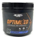 "Optimisert" Blå Razz Pre-Workout pulver / Massive pumper / Øk muskelmasse, styrke og fokus / Beta Alanine + L-Citrulline + Betaine Anhydrous + Kreatin + Koffein Anhydrous / 30 Serveringer