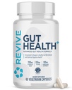 Revive MD Gut Helse Kosttilskudd for menn og kvinner - Daglig Gut Repair & Digestive Helse Støtte Formula med Thyme, Oregano & Melk Thistle - Vegansk-vennlig, Glutenfri - 60 Vegetariske kapsler