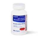 MAJOR Dokusat Natrium 250 mg, Extra styrke Stool Softener Laxativt for anledningers lindring – Stimulant‐ Gratis, 100 Softgels (1 pakke)