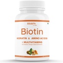 Beard Biotin, fremmer sterkere og tykkere Beard vekst, drevet med vitamin A, vitamin E, vitamin B7, keratin & aminosyrer | 100% vegansk (60 tabletter - pakke med 1)