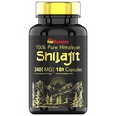 Tnvitaminer Shilajit Kapsler 2400 MG - 180 Kapsler | 100% ren Himalayan Shilajit Kapsler for menn og kvinner | Shilajit Resin Supplement | Tre måneders forsyning! | Ikke-GMO, Glutenfri