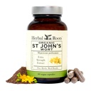 Herbal Roots St Johns Wort Kapsler | 450 mg per servering | Pure St John's Wort med ingen bindere eller fyllemidler Ikke GMO | 60 Vegankapsler