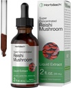 Horbäach Reishi Mushroom ekstrakt Tinktur | 2 Fl Oz | flytende dråper | Ganoderma Lucidum | Vegetarisk, alkoholfri | Ikke-GMO, Glutenfri Supplement