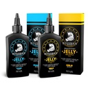 Bossman Beard Olje Jelly Kit (2 Scenter) - Beard Growth Softener, Moisturizer Lotion Gel med naturlige ingredienser - Beard voksende produkt (Magic & Gold Scents)