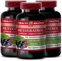Forsterke din naturlige utholdenhet - RESVERATROL SUPREME COMPLEX - Resveratrol ekstrakt med Goji Berry, Acai, Noni, Pomegranate, Mangosteen, Superfruktblanding, Antioksidant, Immunstøtte, 3 Bot 180 Caps