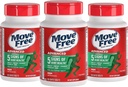 Schiff flytte gratis avanserte tabletter Plus 1500mg MSM - 120 belagte tabletter, pakke med 3