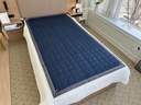 Grounding Queen Mat-Stainless stål stoff, 59x79 tommer (Navy)